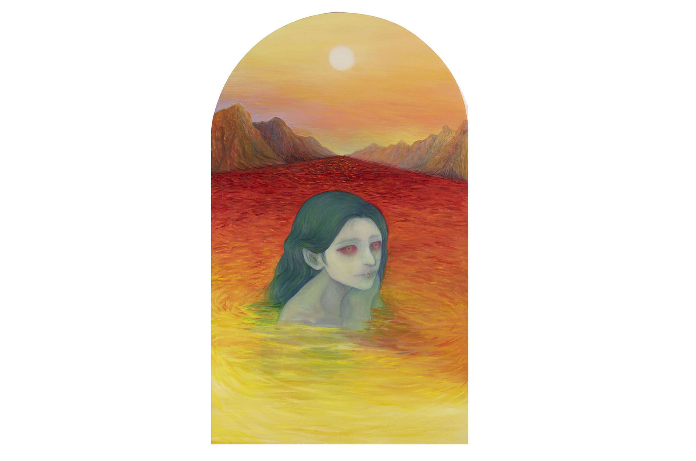The Adonis, oil on linen,  68.5 x 111 cm (27 x 44”), 2022