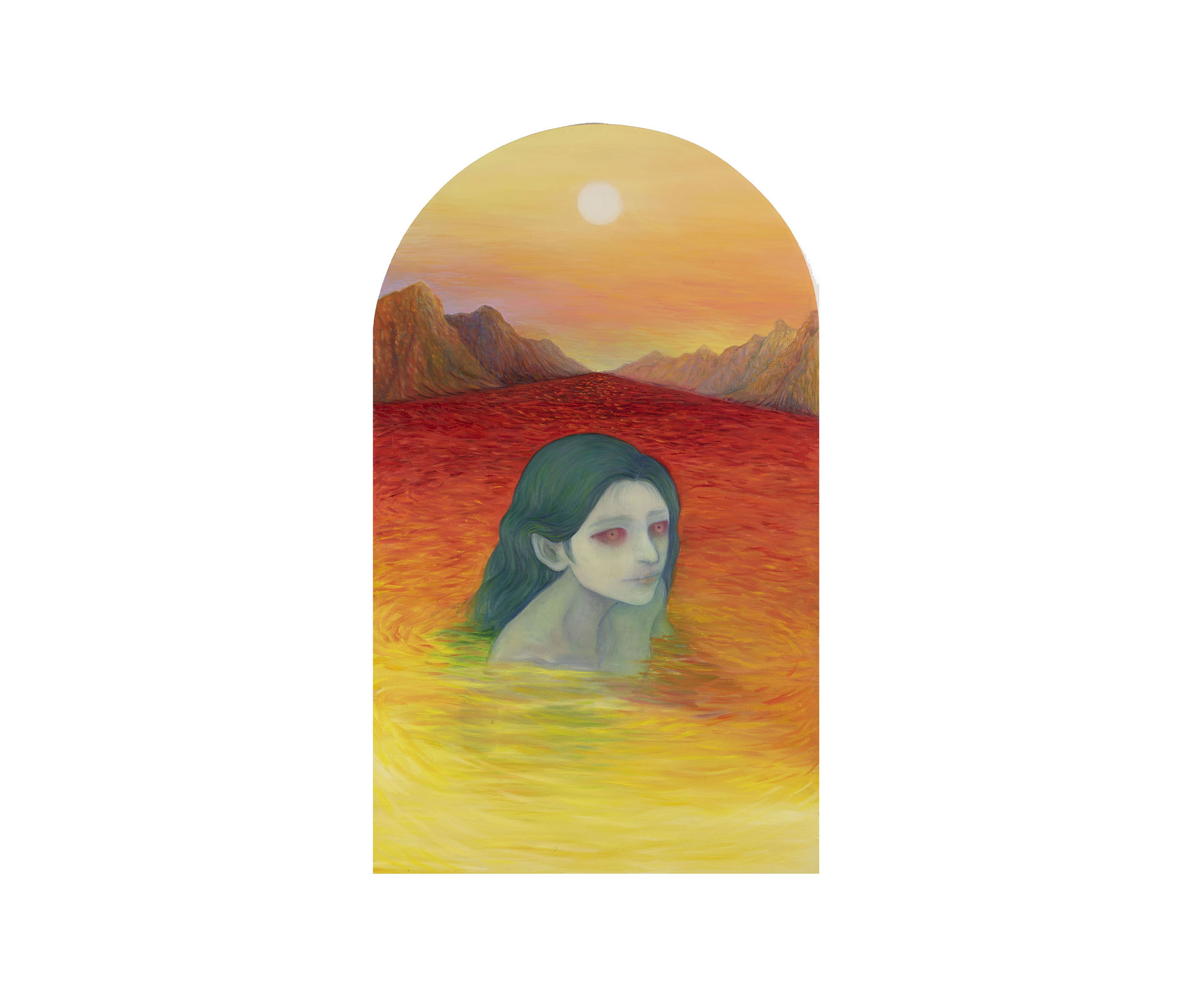 The Adonis, oil on linen,  68.5 x 111 cm (27 x 44”), 2022