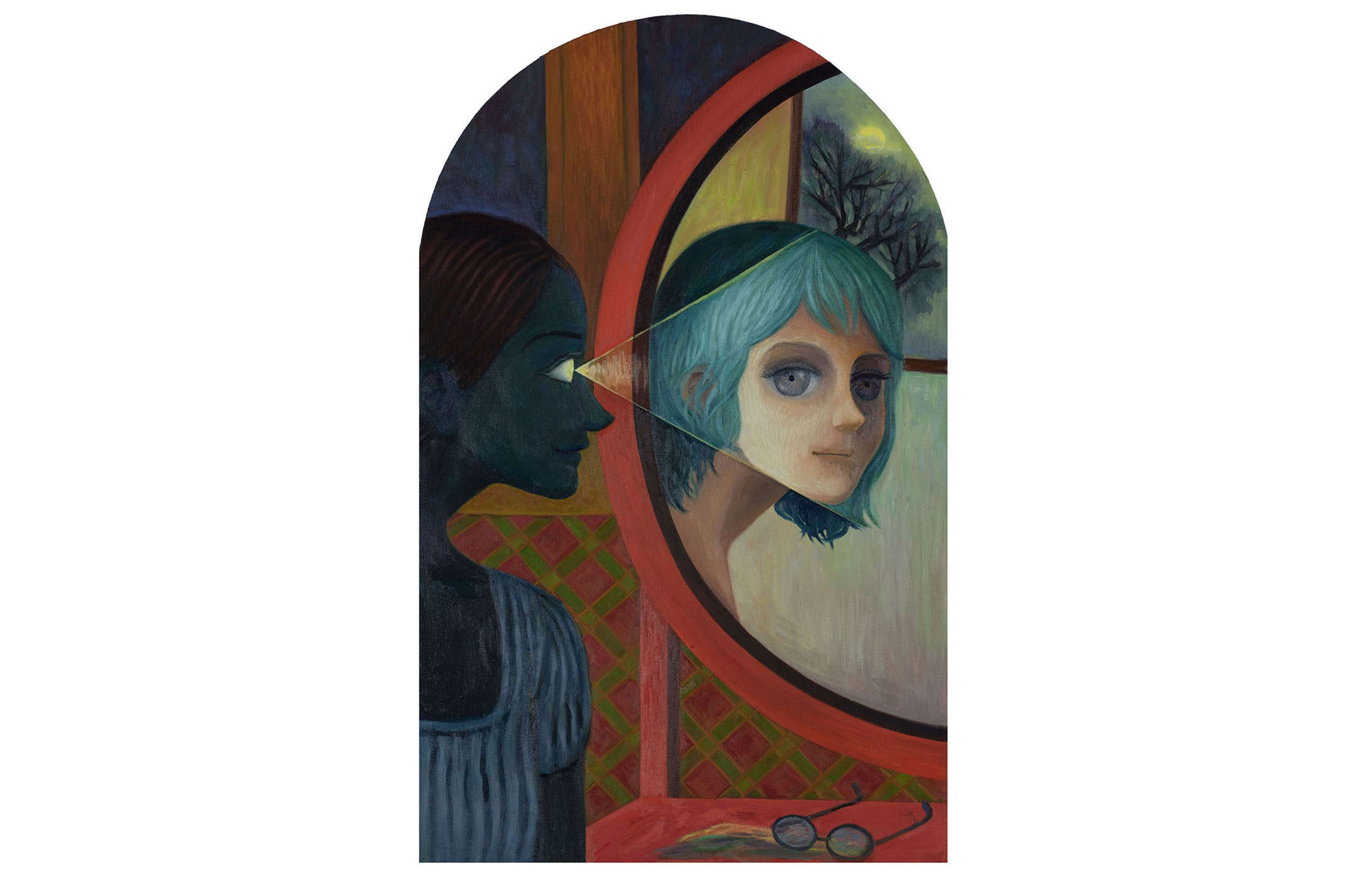 The Character, oil on linen, 43 x 68.5 cm (17 x 27”), 2022
